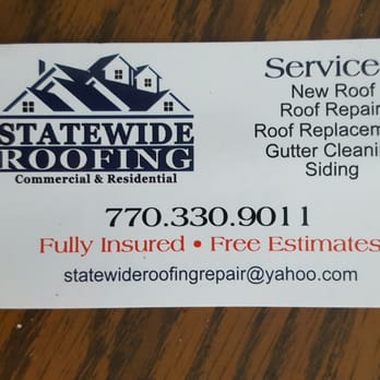 Statewide Roofing - Business card - Roofing Near Me - Atlanta, Georgia Statewide Roofing - Business card - Roofing Near Me - Atlanta, Georgia