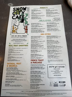 Menu photo 2 Snow City Cafe Anchorage, AK Menu photo 2 Snow City Cafe Anchorage, AK