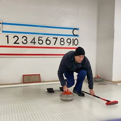 Kansas City Curling Club - Someone curling
