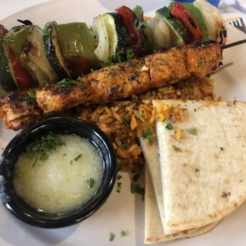 Artemis Mediterranean Grill - Chicken souvlaki plate - Greek Near Me - Bee Cave, Texas
