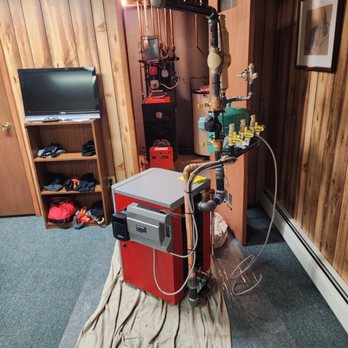 Penguin Plumbing Heating Cooling - Boiler setup, and ready to go into place. - Plumbing Near Me - Windham, New Hampshire
