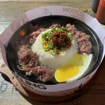Sizzling Lunch - Spicy Garlic Beef Pepper Rice - Japanese Near Me - San Jose, California