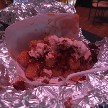 Cracked on Green - Sloppy Tots (with chorizo and sour cream) - Coffee & Tea Near Me - Champaign, Illinois Cracked on Green - Sloppy Tots (with chorizo and sour cream) - Coffee & Tea Near Me - Champaign, Illinois