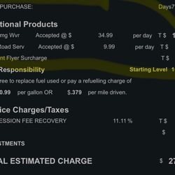 Thrifty Car Rental - Bullshit invoice