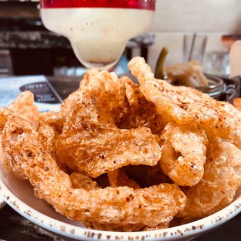 Don Orange - The chicharrones are soooooo good! So was the cucumber jalapeño margarita! - Cocktail Bars Near Me - Redlands, California