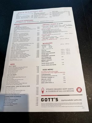 Menu photo 4 Gott's Los Angeles, CA