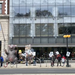 Columbia College Chicago - Faculty protesting