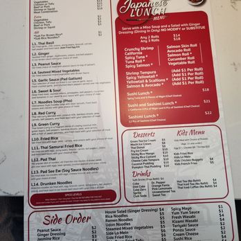 Thai Samurai Cool Springs - Thai menu - Japanese Near Me - Franklin, Tennessee Thai Samurai Cool Springs - Thai menu - Japanese Near Me - Franklin, Tennessee