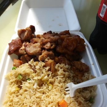 Ruby Thai Kitchen - Spicy Mango chicken' bbq chicken and fried rice. - Thai Near Me - Tacoma, Washington Ruby Thai Kitchen - Spicy Mango chicken' bbq chicken and fried rice. - Thai Near Me - Tacoma, Washington