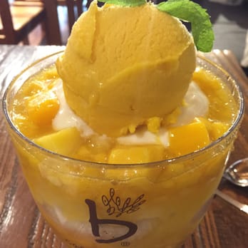 Caffébene - Mango bingsu - seriously as big as my head! - Coffee & Tea Near Me - Boston, Massachusetts