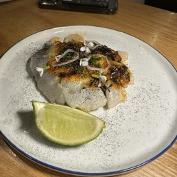 Scallop tostada