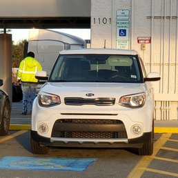 Employee parked in handicapped space. Employee parked in handicapped space.
