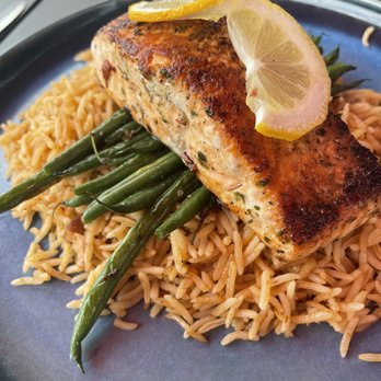 Zeke's Kitchen & Bar - Pan seared salmon - New American Near Me - Smyrna, Georgia