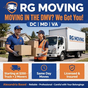 RG Moving - Movers Near Me - Washington, DC, District of Columbia RG Moving - Movers Near Me - Washington, DC, District of Columbia