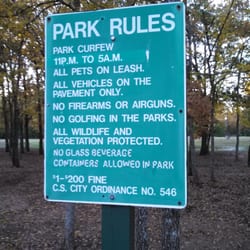 Woodcreek Park - Park rules