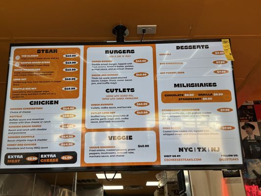 Menu photo 2 G’s Cheesesteak Dallas, TX