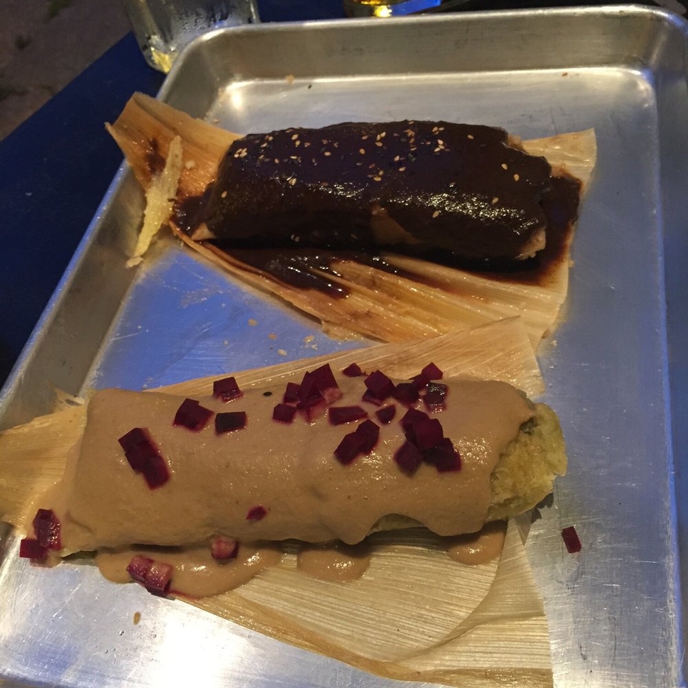 Tamale Spaceship - Veal tamale and flank steak tamale - Mexican Near Me - Chicago, Illinois