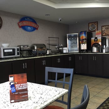 Baymont by Wyndham Gallatin - Breakfast area - usually has yogurt, cereal, eggs, bacon, toast, waffle maker, and various juices! - Hotels Near Me - Gallatin, Tennessee Baymont by Wyndham Gallatin - Breakfast area - usually has yogurt, cereal, eggs, bacon, toast, waffle maker, and various juices! - Hotels Near Me - Gallatin, Tennessee