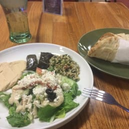 The Sampler with chicken gyro. The Sampler with chicken gyro.
