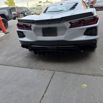 AT Customs - C8 side skirts and rear diffuser - Vehicle Wraps Near Me - Las Vegas, Nevada