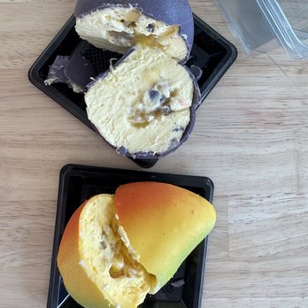 Sugar Beach Bakery - cut open passion fruit (purple) and mango (orange) 3D fruit - Bakeries Near Me - Gulf Breeze, Florida