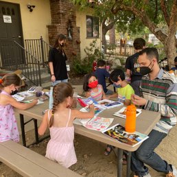 Miles teaching an art class at TCCC Miles teaching an art class at TCCC