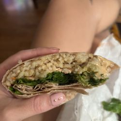 Tea Bar & Fusion Cafe - "Extra salmon" $20 wrap