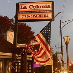 La Colonia - The American flag i shredded, it has been like that for months..