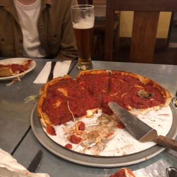 Zachary's Chicago Pizza - Half spinach n mushroom and pepperoni - Pizza Near Me - Pleasant Hill, California Zachary's Chicago Pizza - Half spinach n mushroom and pepperoni - Pizza Near Me - Pleasant Hill, California