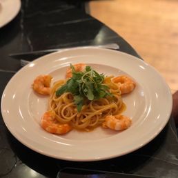 This shrimp and citrus pasta dish was refreshingly delicious!