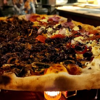 Creekbread - Vegan with Convolution pizza split. Great option. - Pizza Near Me - Whistler, British Columbia