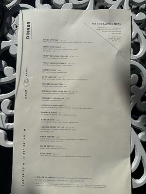 Menu photo 1 Dram Yard Wilmington, NC