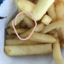McDonald's - I circled the pieces of plastic that was in there. There was about 4 pieces of plastic in there.