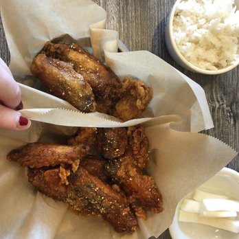 The Chicken On Fire - Top to bottom - soy garlic dry rub and spicy curry wet - Chicken Wings Near Me - Castro Valley, California The Chicken On Fire - Top to bottom - soy garlic dry rub and spicy curry wet - Chicken Wings Near Me - Castro Valley, California