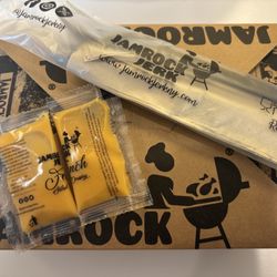 Jamrock Jerk - Customized packaging for box, utensils and dressings!