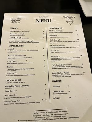Menu photo 1 Caulfield's West Allis, WI