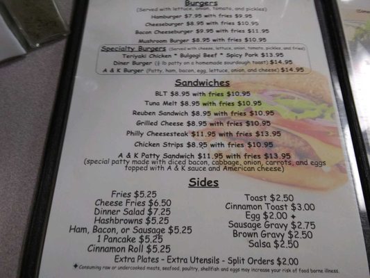 Menu photo 5 A & K Diner Great Falls, MT Menu photo 5 A & K Diner Great Falls, MT