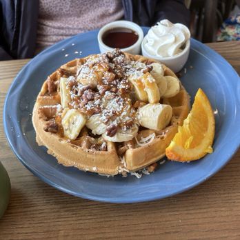 The Breakfast Club - Coconut Banana Pecan Waffles - Breakfast & Brunch Near Me - Campbell, California The Breakfast Club - Coconut Banana Pecan Waffles - Breakfast & Brunch Near Me - Campbell, California