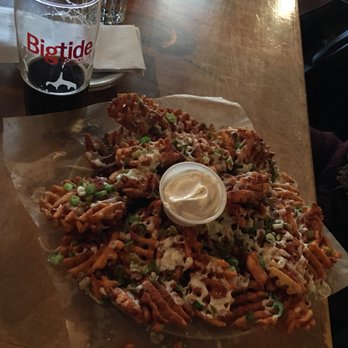 Big Tide Brewing Co - Loaded potato lattice fries only $11 - Pubs Near Me - St John, New Brunswick Big Tide Brewing Co - Loaded potato lattice fries only $11 - Pubs Near Me - St John, New Brunswick