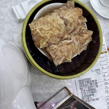 Neptune Palace Seafood Restaurant - bean curd wraps with pork and mushroom in abalone sauce - Seafood Near Me - Vancouver, British Columbia Neptune Palace Seafood Restaurant - bean curd wraps with pork and mushroom in abalone sauce - Seafood Near Me - Vancouver, British Columbia