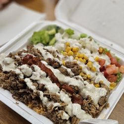 The Gyro Shop - Lamb and chicken platter