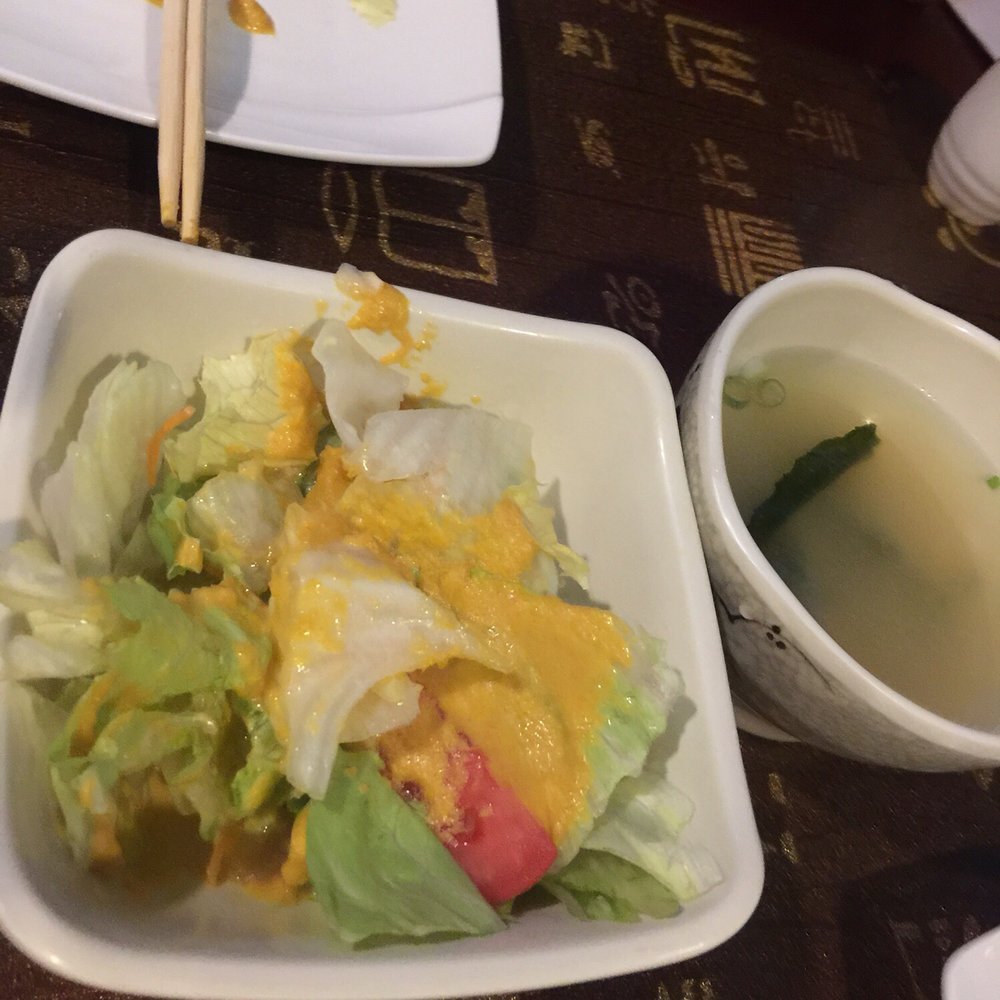 Fuji Grill - Fresh side salad and Miso soup comes with the meals. - Japanese Near Me - Buffalo, New York