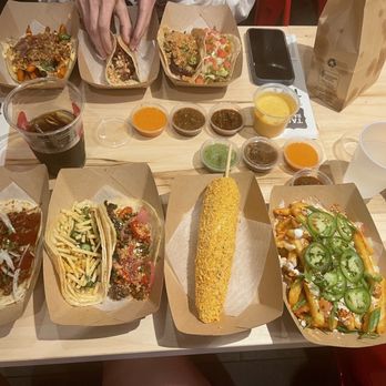 Taco Bamba Raleigh - Barbacoa Taco (Dirty Style), al paca, Taco Bamba Taco, mexican street corn & the other fries - Tacos Near Me - Raleigh, North Carolina Taco Bamba Raleigh - Barbacoa Taco (Dirty Style), al paca, Taco Bamba Taco, mexican street corn & the other fries - Tacos Near Me - Raleigh, North Carolina