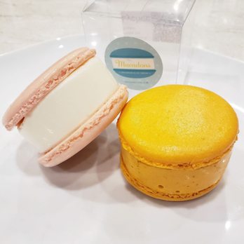 Macadons - Lychee and Thai tea ice cream macarons. Both 5/5. IG: @take.a.bite.with.me - Macarons Near Me - Renton, Washington Macadons - Lychee and Thai tea ice cream macarons. Both 5/5. IG: @take.a.bite.with.me - Macarons Near Me - Renton, Washington