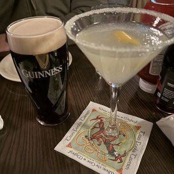 Two Fools Tavern - Lemon drop martini and Guinness - Irish Near Me - Albuquerque, New Mexico