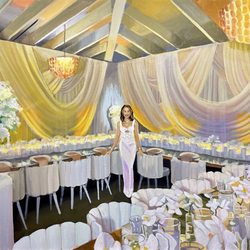 ZZs Club Miami - Live Event Painting for a birthday celebration.