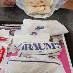 Braum's Ice Cream and Dairy Store - Bag of burritos!