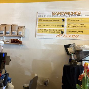 Glowies - order area w/ menu - Breakfast & Brunch Near Me - Olympia, Washington