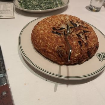 Manny's Steakhouse - Hash Browns with Onions and Creamed Garlic Spinach - Steakhouses Near Me - Minneapolis, Minnesota