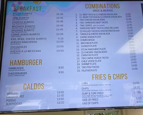 Menu photo 4 Tita's Taco Shop La Mesa, CA
